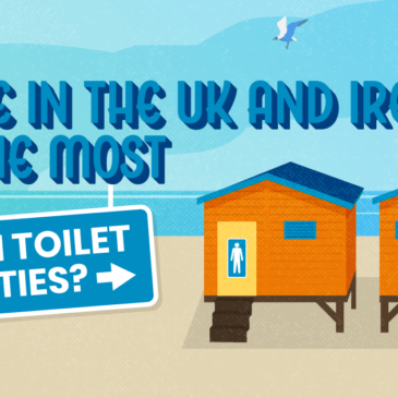 Em que locais do Reino Unido e da Irlanda há mais praias com casas de banho?